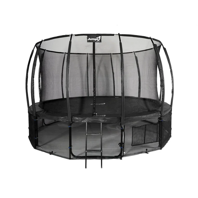 Jumpi 487cm/16FT Maxy Comfort Plus Garden Trampoline Black With Inner Mesh