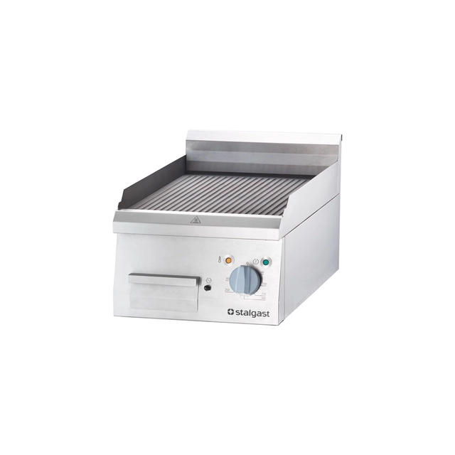 Justerbar, rillet grillplade 400