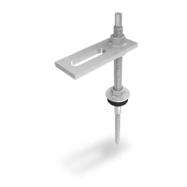 K2 anchor screw M10x180 (for roofs covered with sheet metal, shingles and bitumen) with adapter
