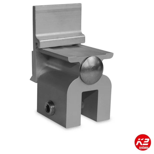 K2 mounting bracket K2 for seam roofs, maximum seam width 14mm, adapted to SingleRail rails