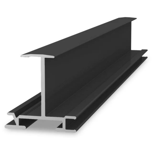 K2 Rail d'insertion 35mm, rail de montage en aluminium noir, 5,10m