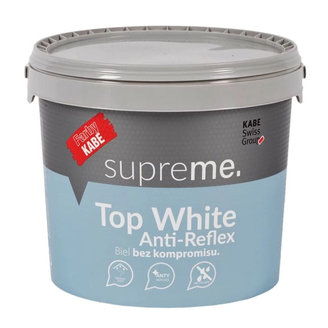 Kabe Top White akrila krāsa griestiem, balta 10 l