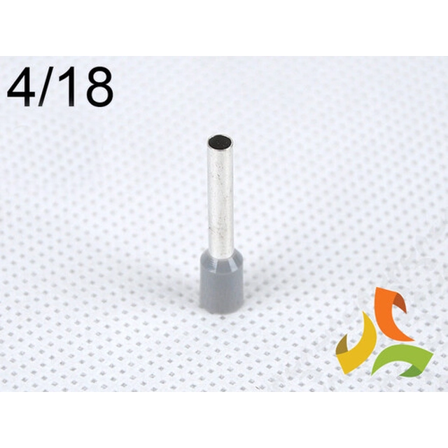 Kabelska stezaljka 4mm2 izolirani bakreni rukavac 100szt, DI 4-18 GPH