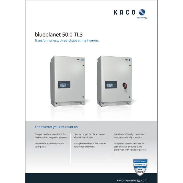 KAC-0024 Convertitore 3-fazowy 50 kW KACO blueplanet 50.0 TL3 XL