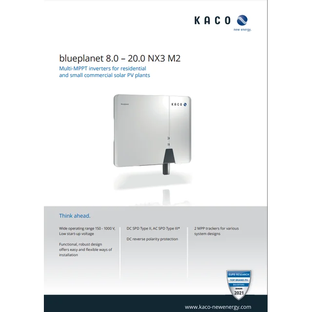 KAC-0032 Μετατροπείς 3-fazowy 10 kW KACO blueplanet 10.0 NX3 M2