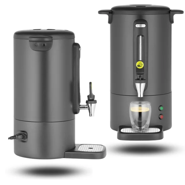 Kaffebryggare Perkolator 7l Mattsvart Hendi 211472