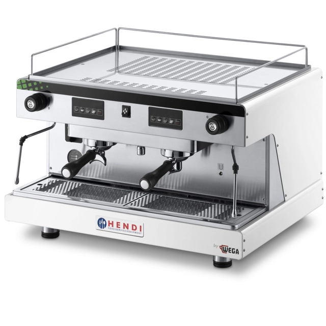 Kaffemaskine Top Line fra WEGA 2 gruppe elektronisk hvid 3.7kW