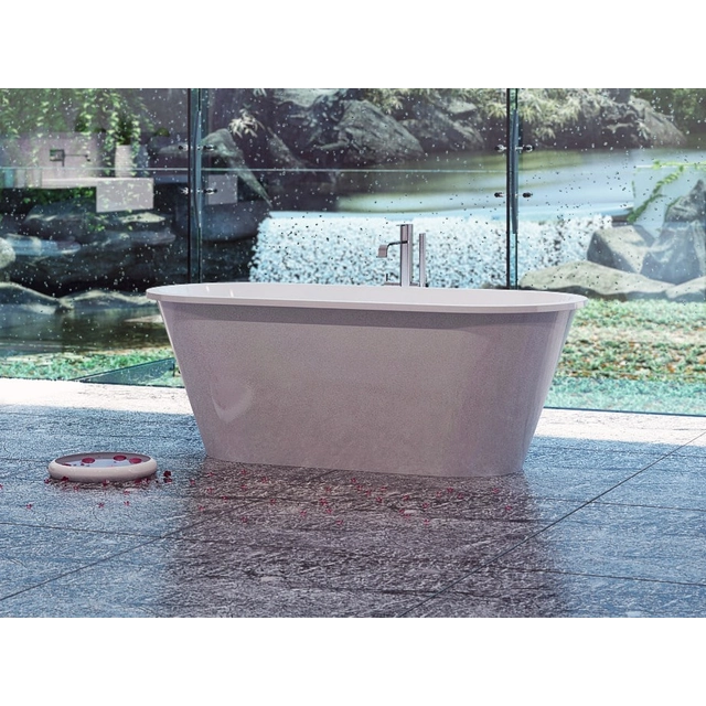 Kamenná koupel Vispool Accent, 167x71 bílá