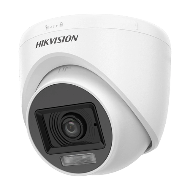 Kamera monitorująca z podwójnym oświetleniem 5MP, obiektyw 2.8mm, IR 20m, WL 20m, Mikrofon — Hikvision — DS-2CE76K0T-LPFS-2.8mm