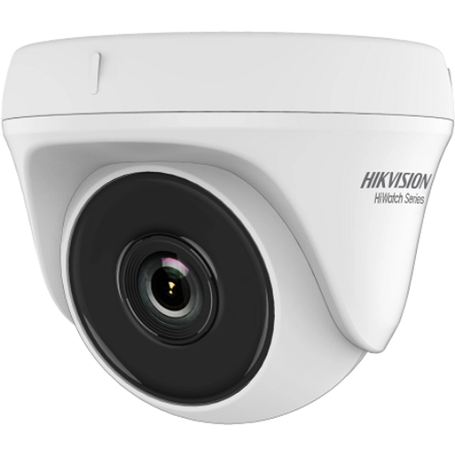 Камера за наблюдение, вътрешна, 5 мегапиксела, инфрачервена 20M, фиксиран обектив 2.8mm, купол, Hikvision HWT-T150-P-28