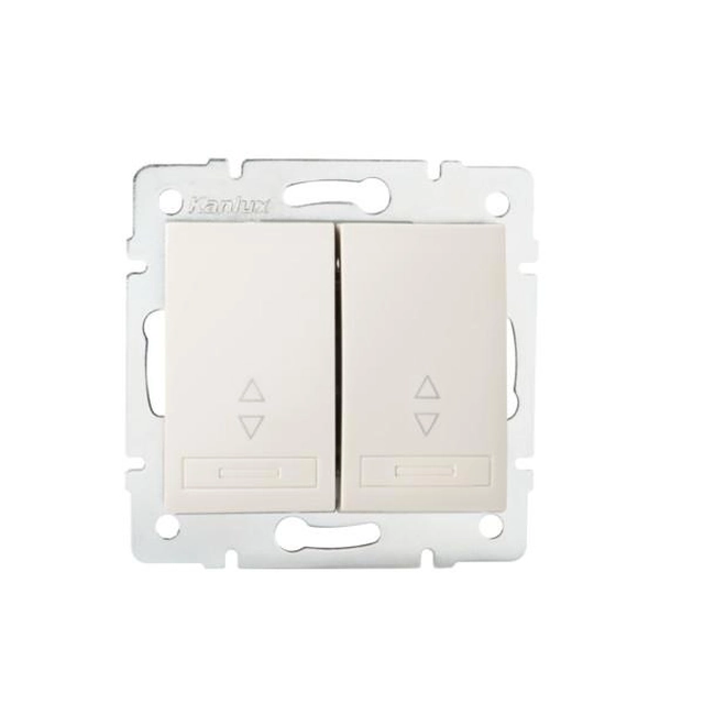Kanlux 24778 DOMO Stair switch double - 6 + 6 - cream