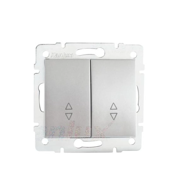Kanlux 25073 LOGI Stair switch double - 6 + 6 - white