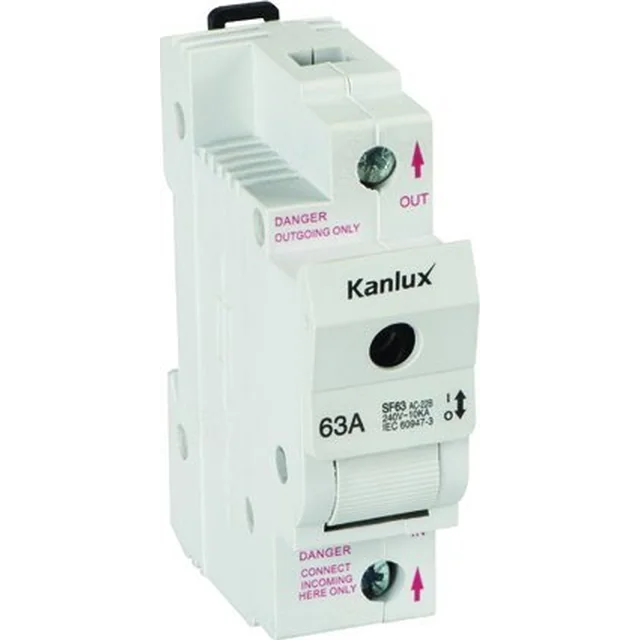 Kanlux Fuse switch KSF02 63A 1P 240V Kanlux Ideal