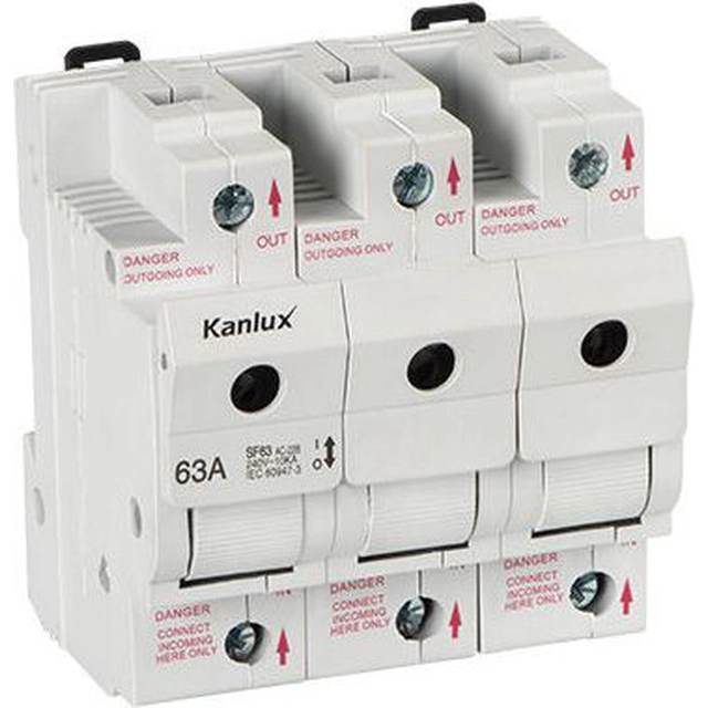Kanlux Rozłącznik bezpiecznikowy 63A KSF02-63-3P (23343)