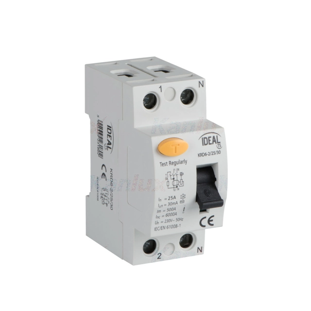 Kanlux Safety relay, 2P KRD6-2/16A/10