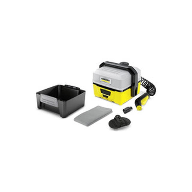 Karcher OC 3 Lavadora de alta pressão sem fio Pet Mobil 9,5 V | 5 barra | 2 l/min | Escova de carbono | Carregador CA