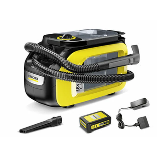 Karcher SE 3-18 Compact Battery Set aspirapolvere senza filo 18 V | 1,7 l | L| Spazzola di carbone | Batteria 1 x 2,5 Ah + caricabatteria