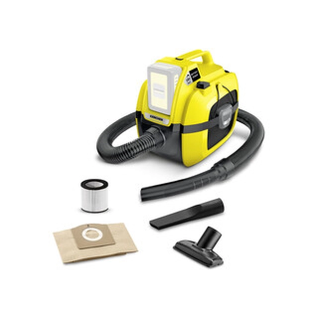 Karcher WD 1 Compact Accu-snoerloze stofzuiger 18 V | 7 l | L| Koolborstel | Zonder batterij en oplader