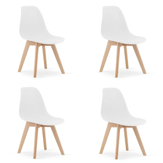 καρέκλα KITO - λευκό x 4