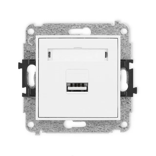 KARLIK Обикновено зарядно USB A, MAX 5W, 5V, 1A Цвят: Матово бяло