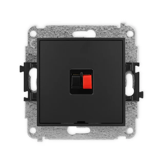 KARLIK Socket for speaker, without description field Color: Matt black