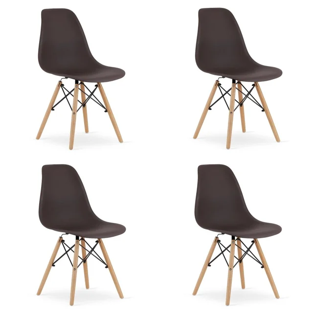 Kávová židle OSAKA / přírodní nohy x 4