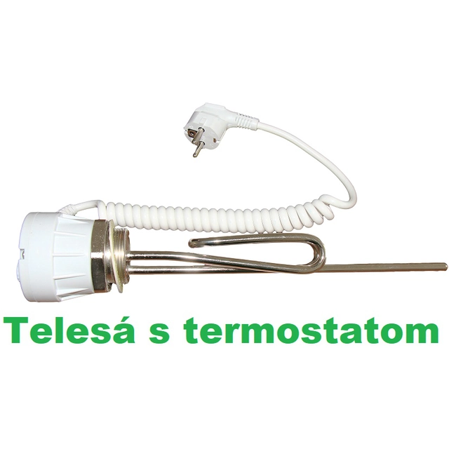 Kedelspiral 1500W 5/4&quot; L=305mm 230V Cu/Ni termostat SELFA