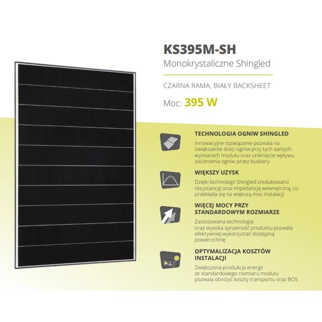 Kensol KS395M-SH монокристален 395W