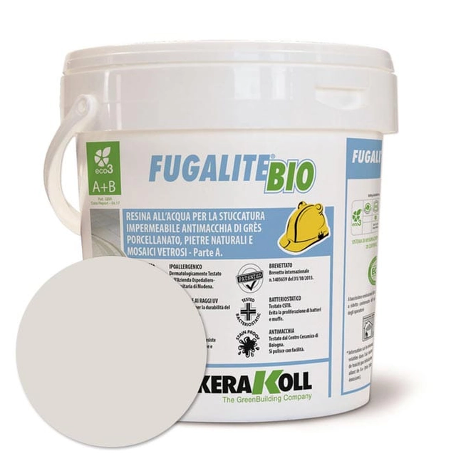 Kerakoll Fugalite Bio resin grout 3 kg light gray 02