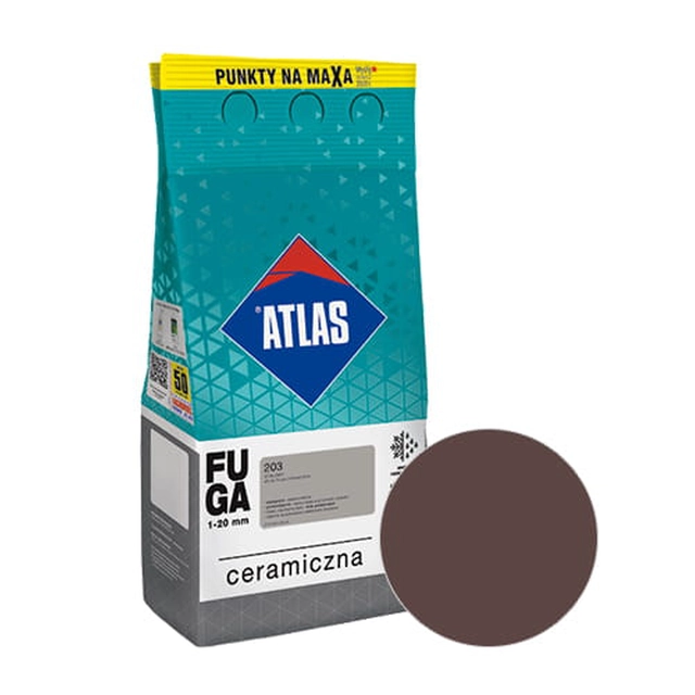 Κεραμικό ενέματα Atlas 5 kg κάστανο 209