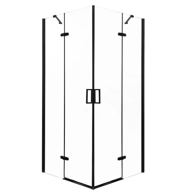 Kerra Flow box doccia quadrato nero 90 cm