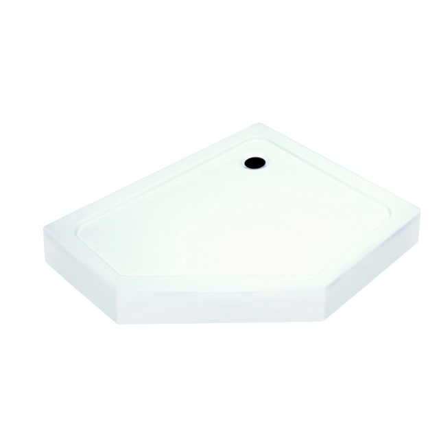 Kerra Glasgow pentagonal shower tray 100x80, right