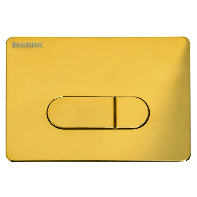 Kerra Pacific Gold toilet flush plate (thin)