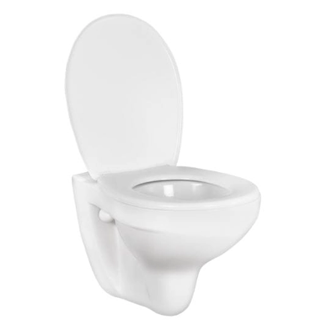 Kerra Ross suspended toilet bowl with toilet seat