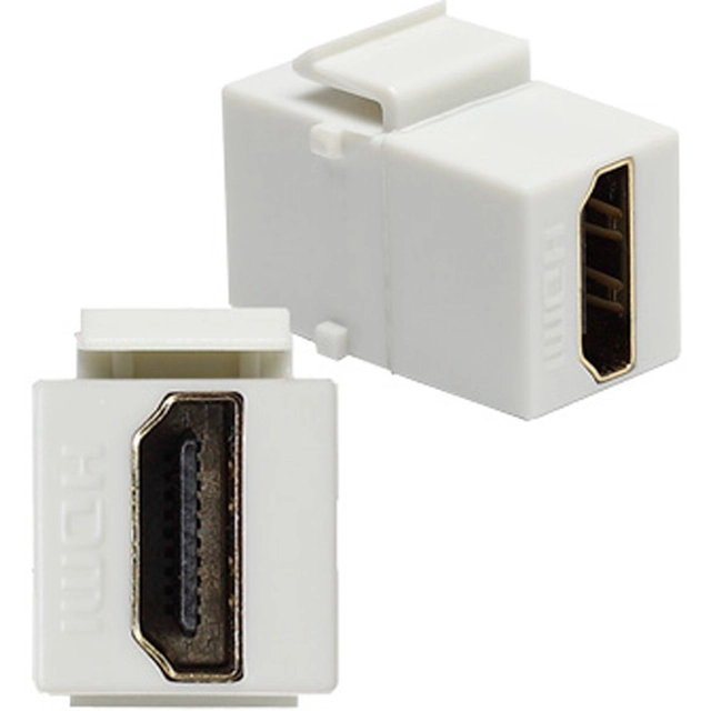 Keystone module - multimedia HDMI socket, Series: KOS 45 Color: WHITE
