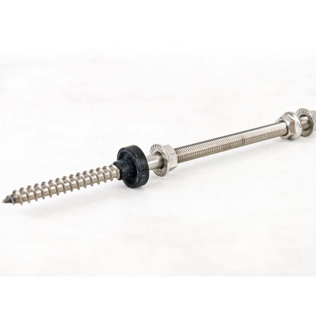 KHE Hanger bolt with double thread SWDM10x200E stainless steel 898820Z