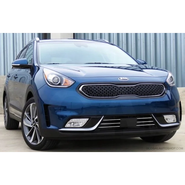 Kia Niro - Regolazione cromata del paraurti fittizio della griglia delle strisce cromate