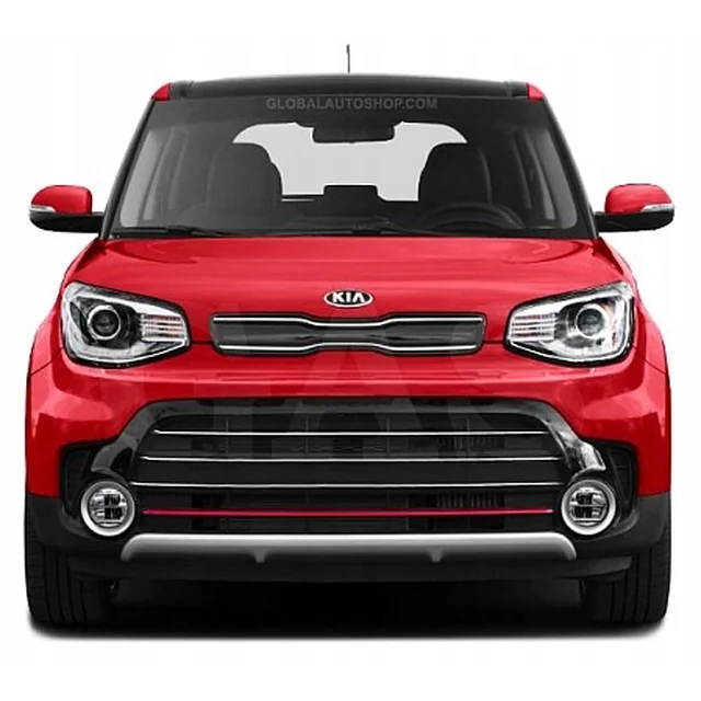 Kia Soul - Regolazione cromata del paraurti fittizio della griglia delle strisce cromate