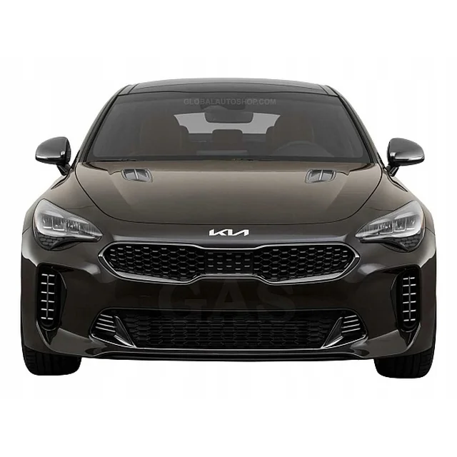 Kia Stinger - Calandre à bandes chromées, réglage du pare-chocs factice chromé