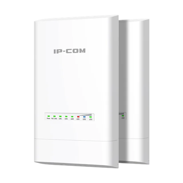 Kit 2 peças Ponto de Acesso IPmaX, Wi-Fi 5 867Mbps, 12dBi - max 5km, Gerenciamento - IP-COM CPE6S