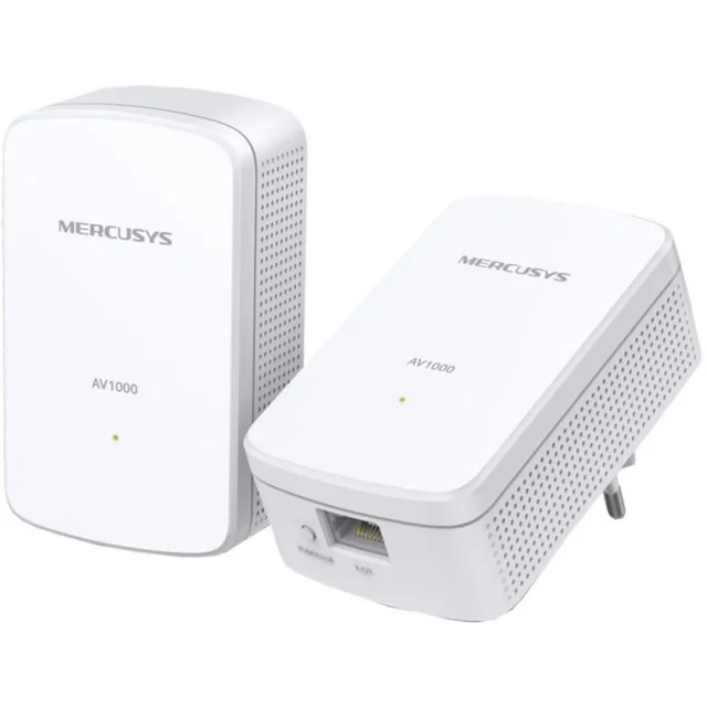 Kit adaptador Mercusys Powerline com porta HomePlug AV2 Gigabit Ethernet - MP500 KIT