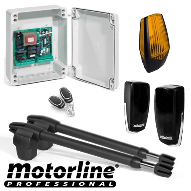 Kit automatisme pour portail battant 2x2.5m -MOTORLINE