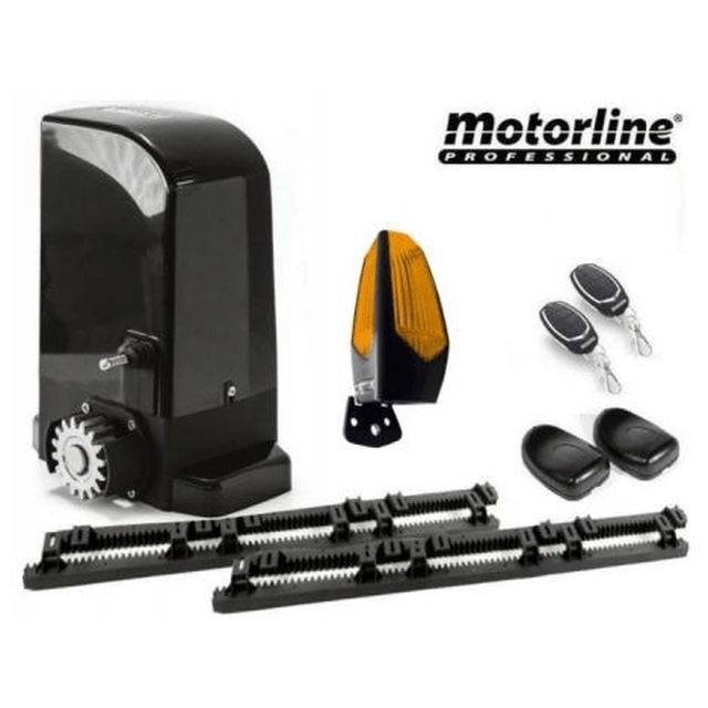 Kit automazione completa Motorline Bravo500 cancello scorrevole con cremagliera 4 m