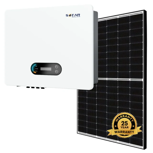 Kit centrală solară (invertor + module solare) 8 kW