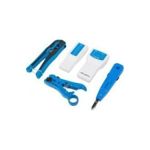 Kit de herramientas de construcción de redes LAN de Lanberg con (NT-0302) tester