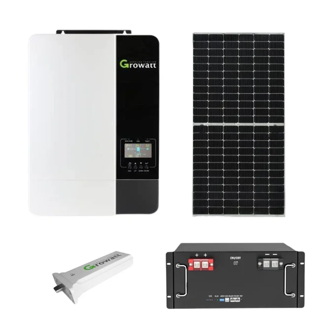 Kit de sistema fotovoltaico Off Grid kW com painéis monocristalinos W Bateria de lítio