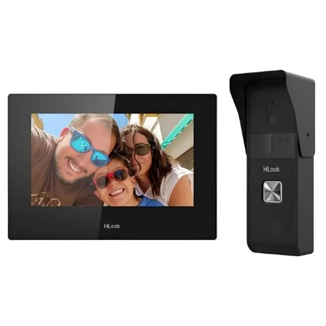 Kit de vídeo porteiro IP híbrido, família 2MP, 1, Wi-Fi, PoE, touchscreen, tela 7 polegadas - Hikvision HiLook VI-K23P