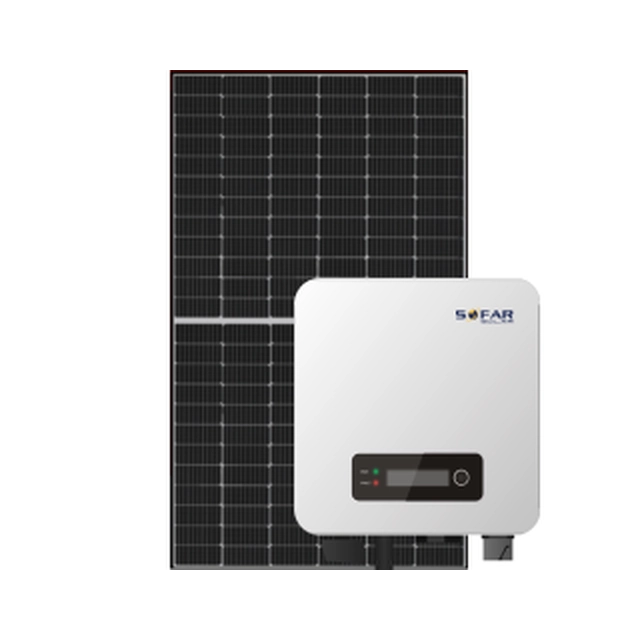kit fotovoltaico 3,6kWp folha de metal trapezoidal
