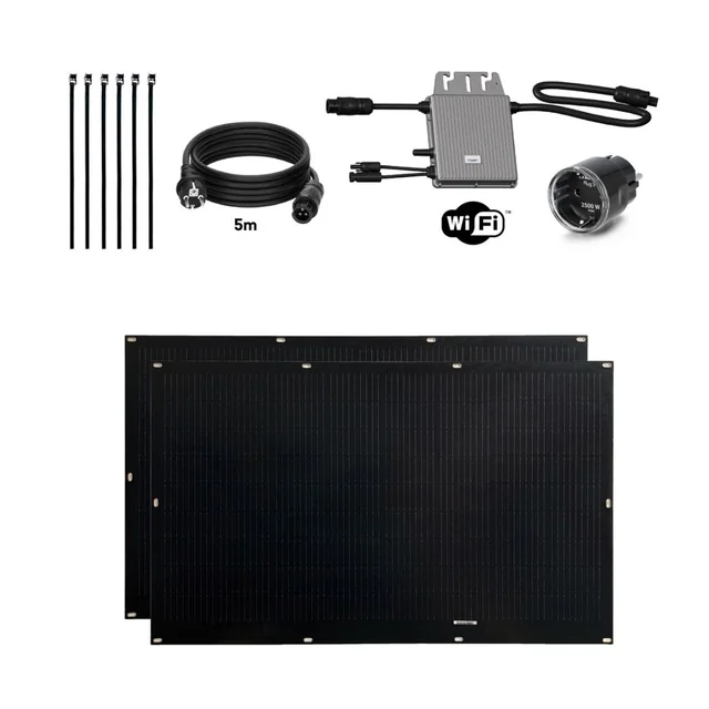 Kit solare Tornasol Energy Flex Full Black per autoinstallazione 400