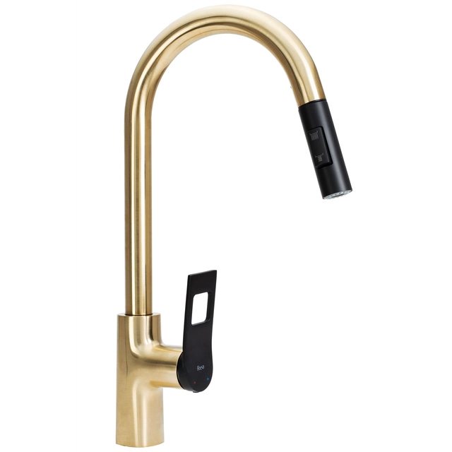 Kitchen faucet Rea SOUL Black / Gold Brushed